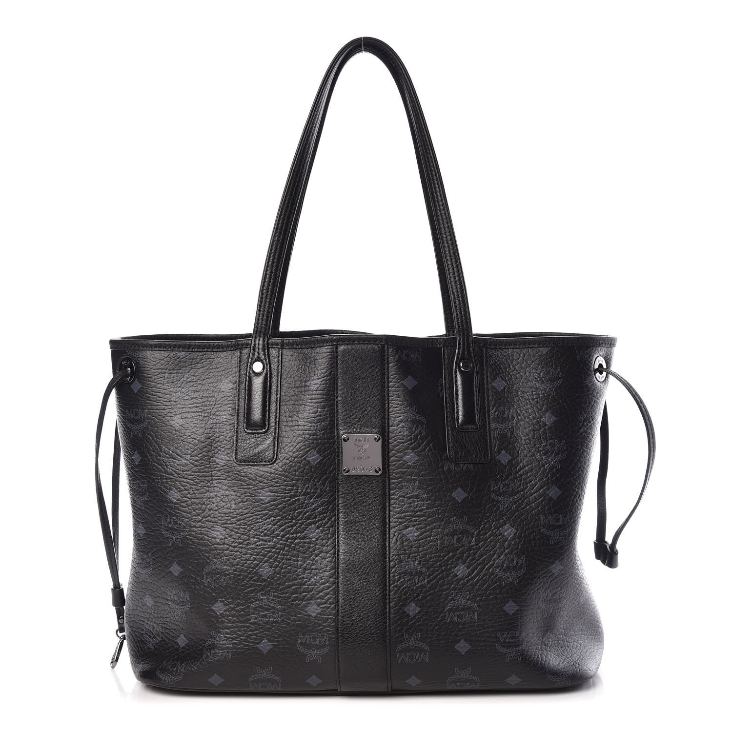 MCM Visetos Medium Liz Reversible Shopper Tote Black 1 of 22