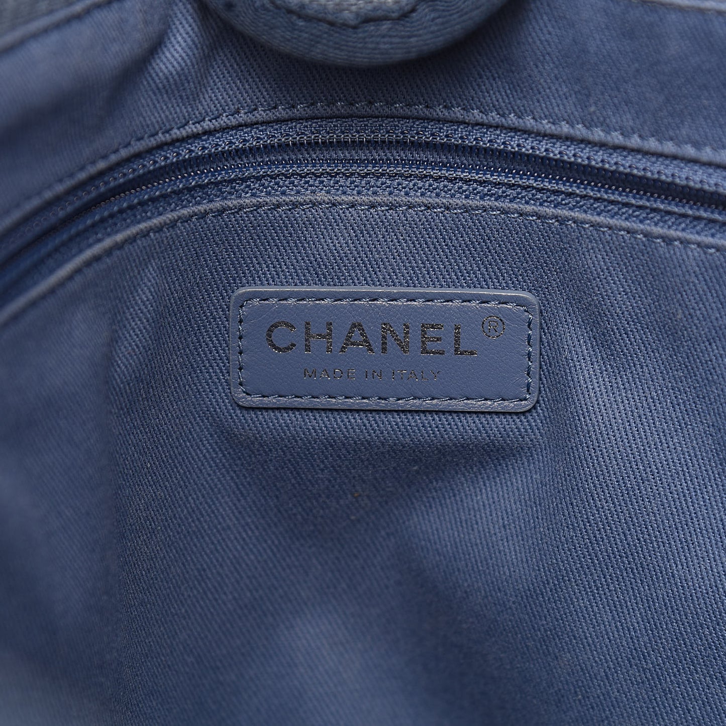 Canvas Small Deauville Tote Blue