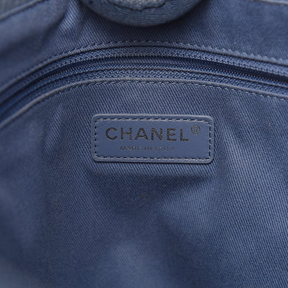 Chanel Canvas Small Deauville Tote Blue 6 of 15