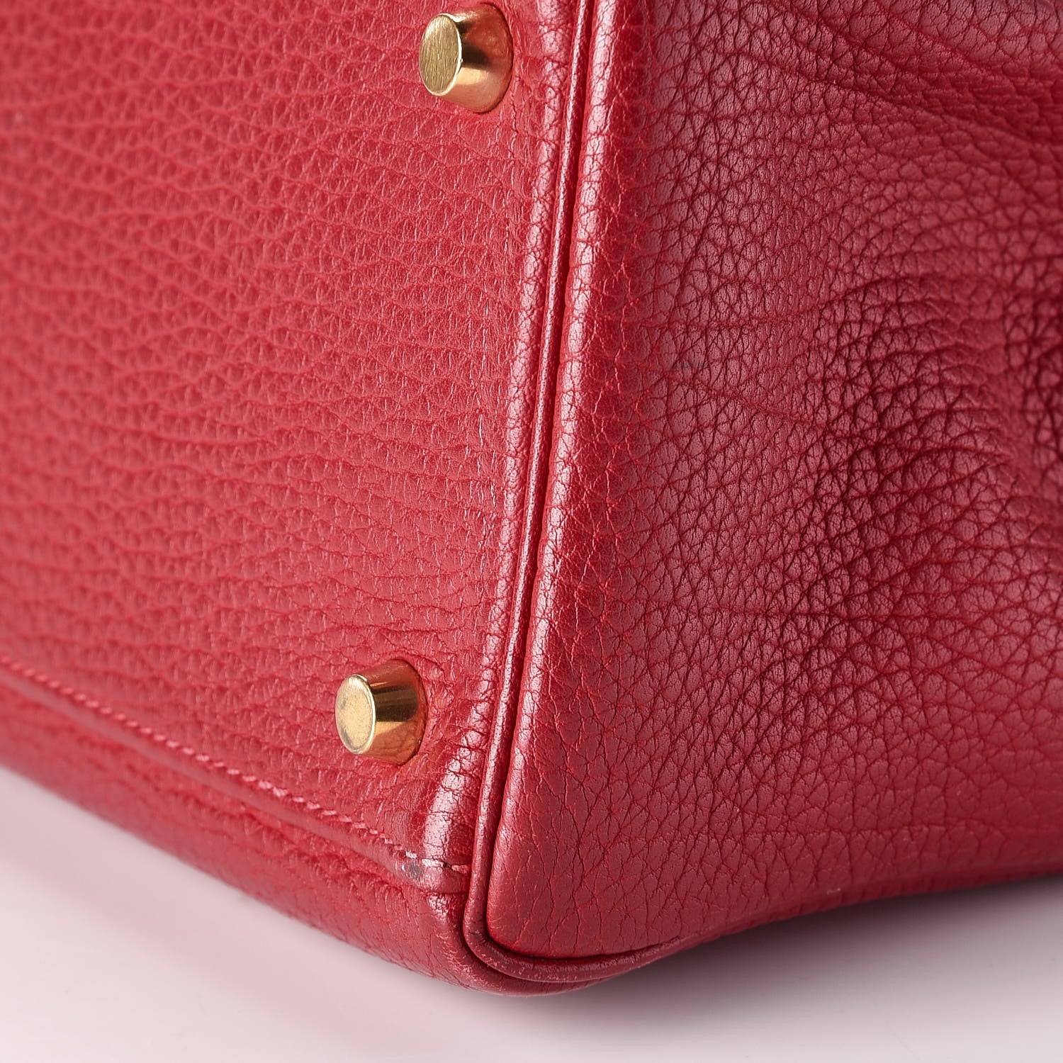Hermes Taurillon Clemence Retourne Kelly 32 Rouge Garance 41 of 41