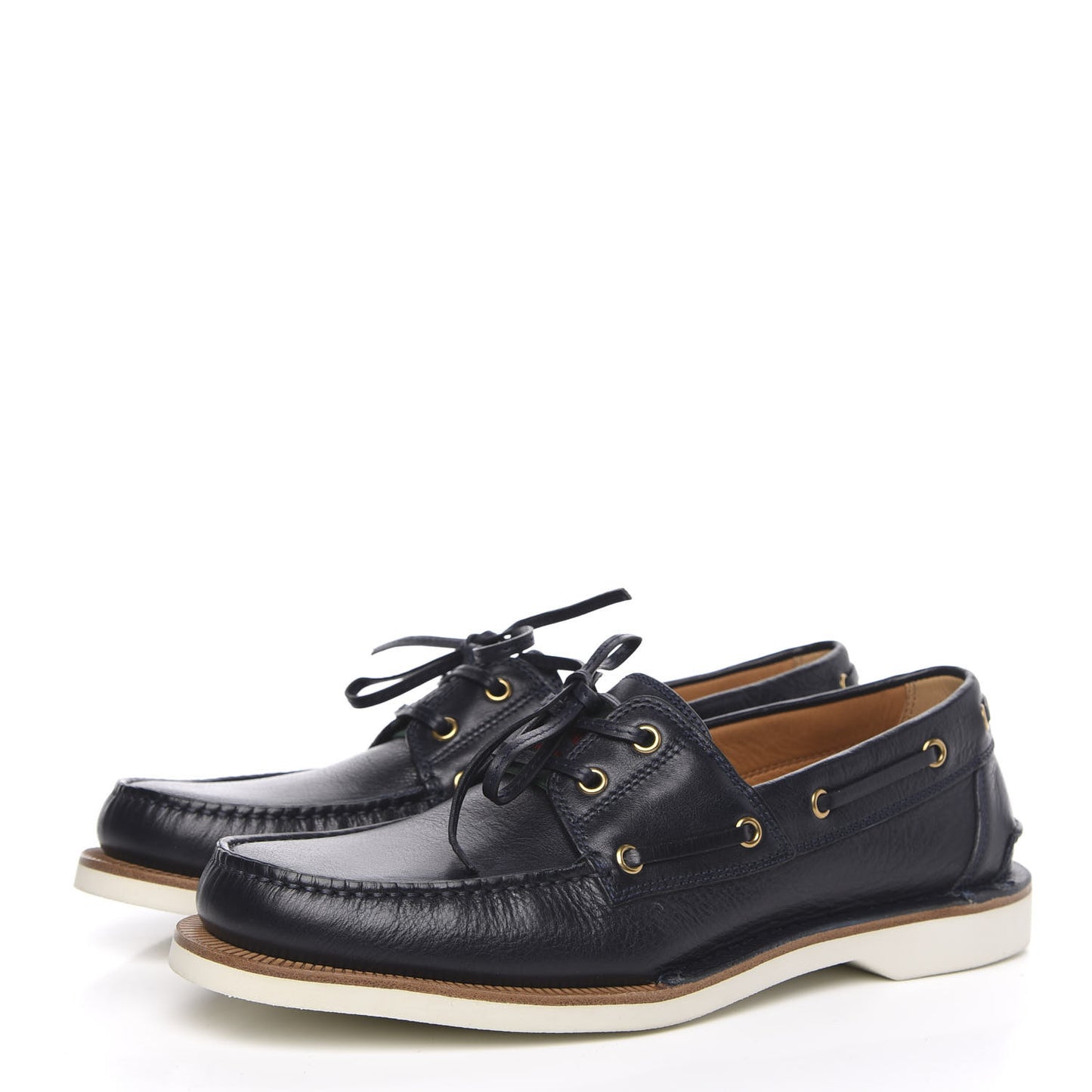 Calfskin Mens Delta Boat Loafer 8.5 Black