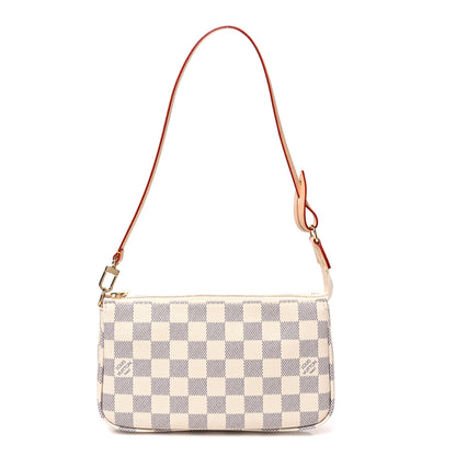 Louis Vuitton Damier Azur Pochette Accessories NM Rose Ballerine 1 of 10