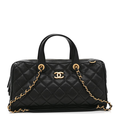 Chanel Caviar Quilted Large Bowling Bag Black 1 of 10