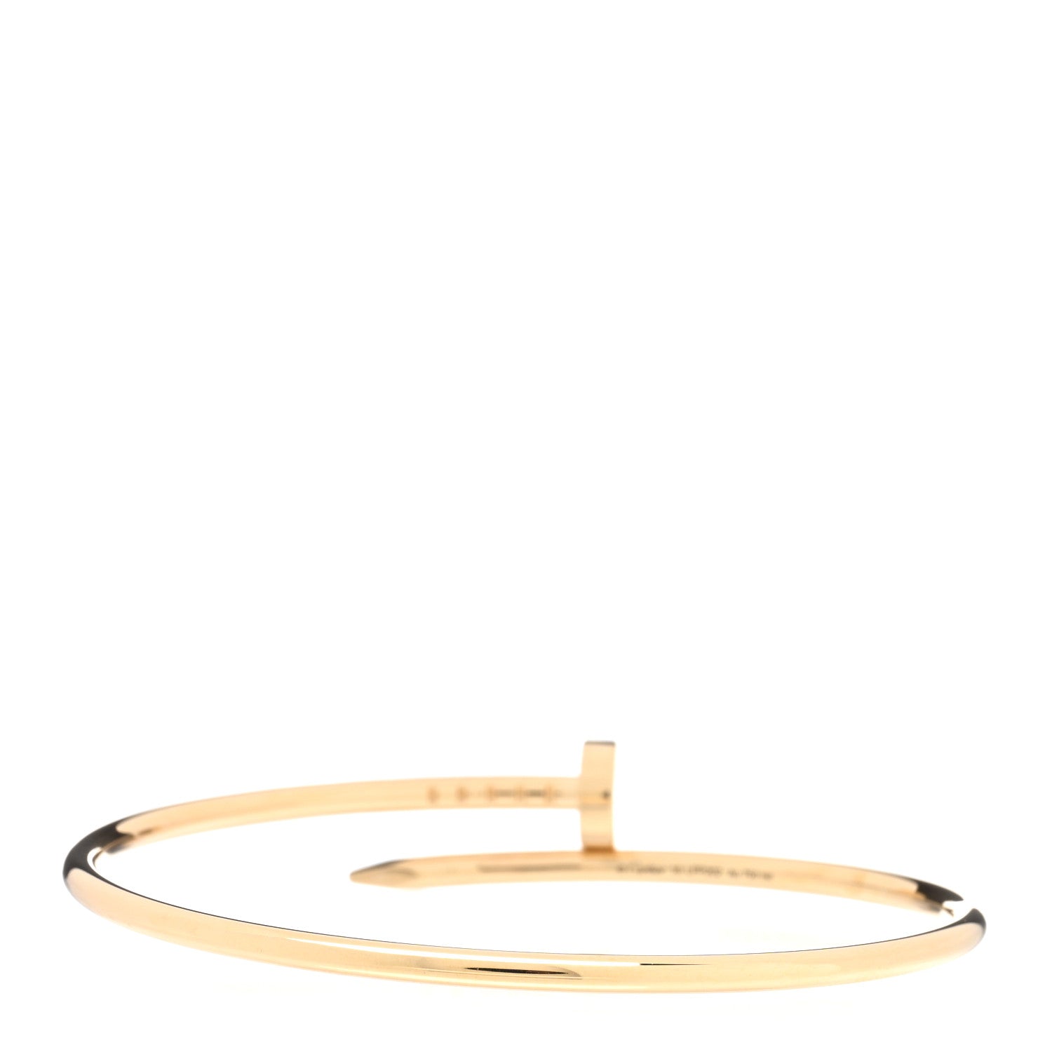 Cartier 18K Yellow Gold Small Juste Un Clou Bracelet 16 2 of 4