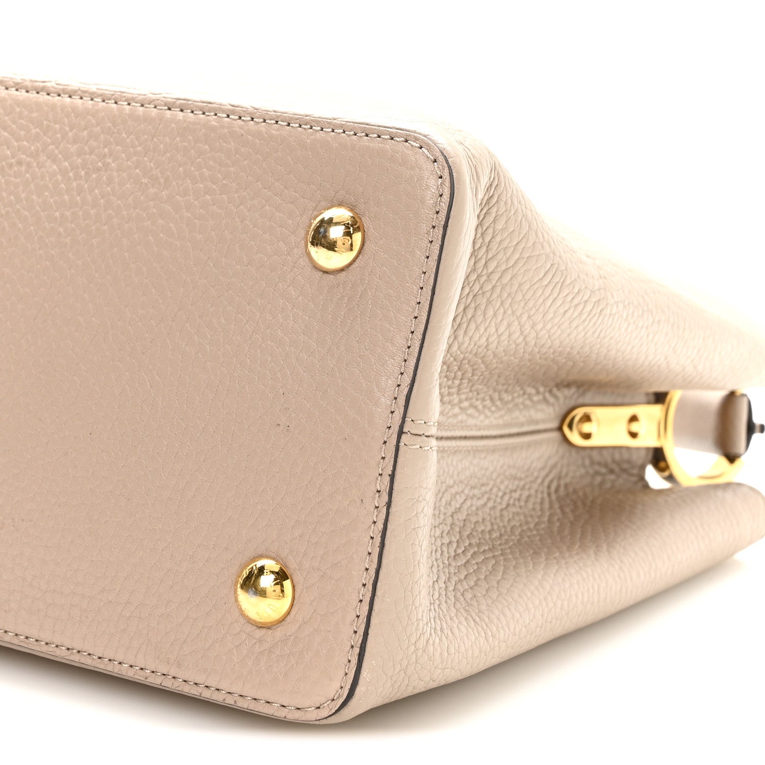 Louis Vuitton Taurillon Capucines MM Galet Galet 10 of 11