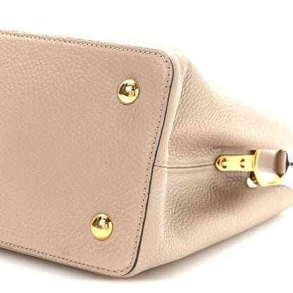 Louis Vuitton Taurillon Capucines MM Galet Galet 10 of 11