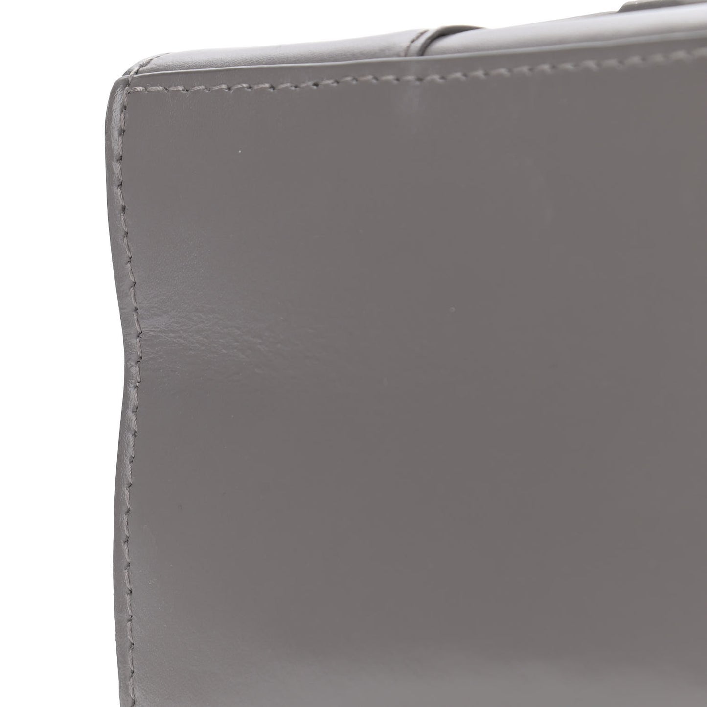 Shiny Box Calfskin Small Hourglass Top Handle Bag Dark Grey