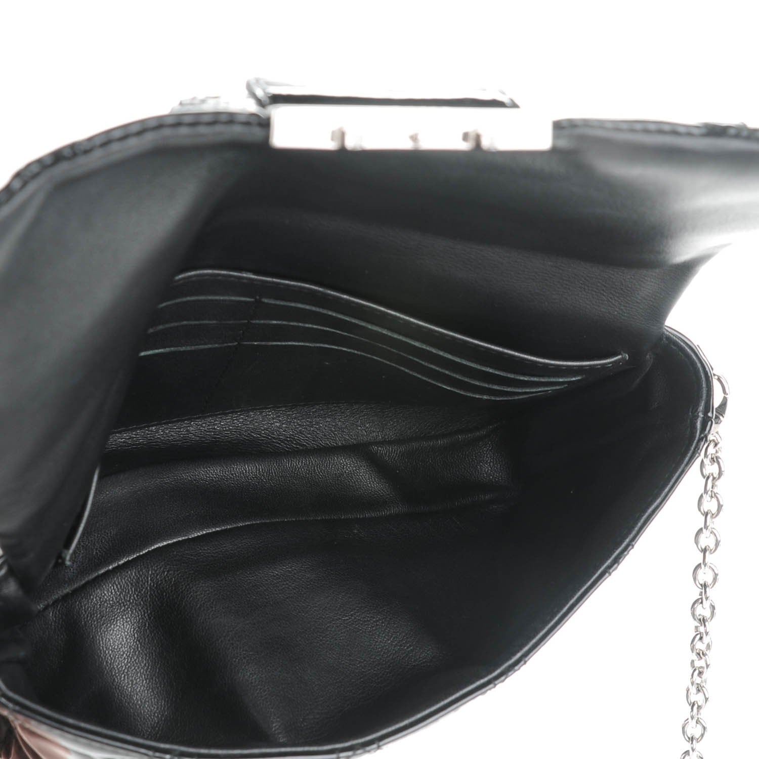 Christian Dior Patent Cannage New Lock Pouch Black 5 of 7