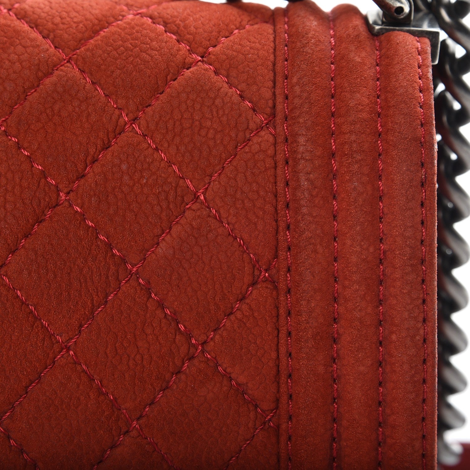 Chanel Iridescent Caviar Quilted Medium Boy Flap Red 11 of 12