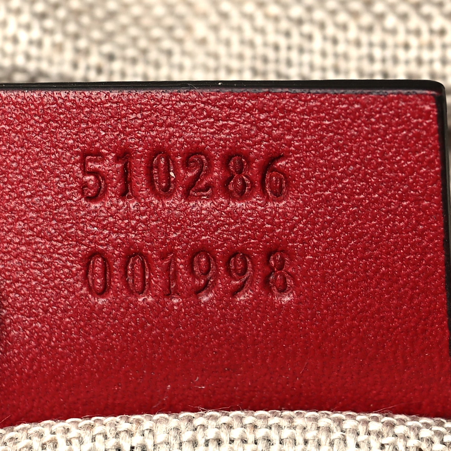 Soft Microguccissima Medium Crossbody Bag Rosso