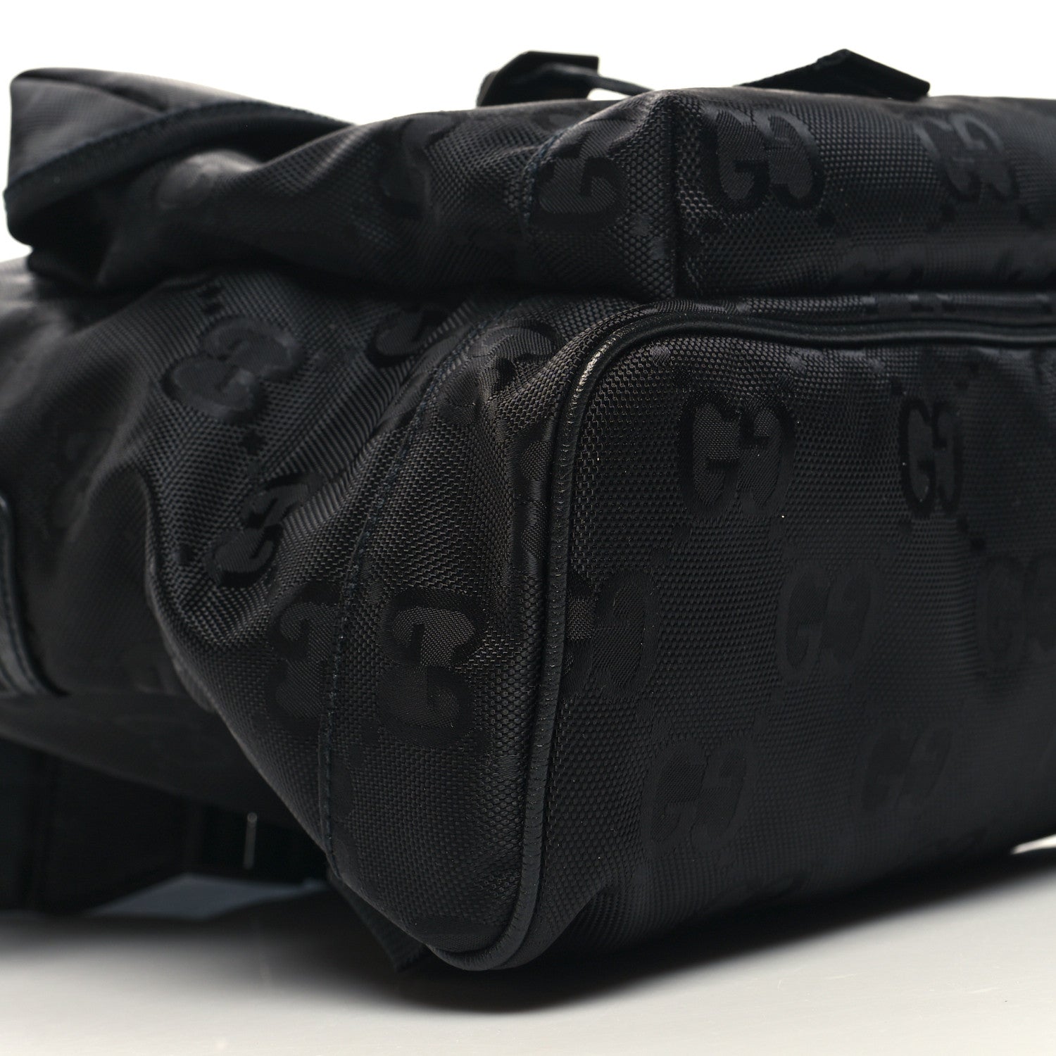 Gucci Econyl Nylon Monogram Off The Grid Backpack Black 9 of 10