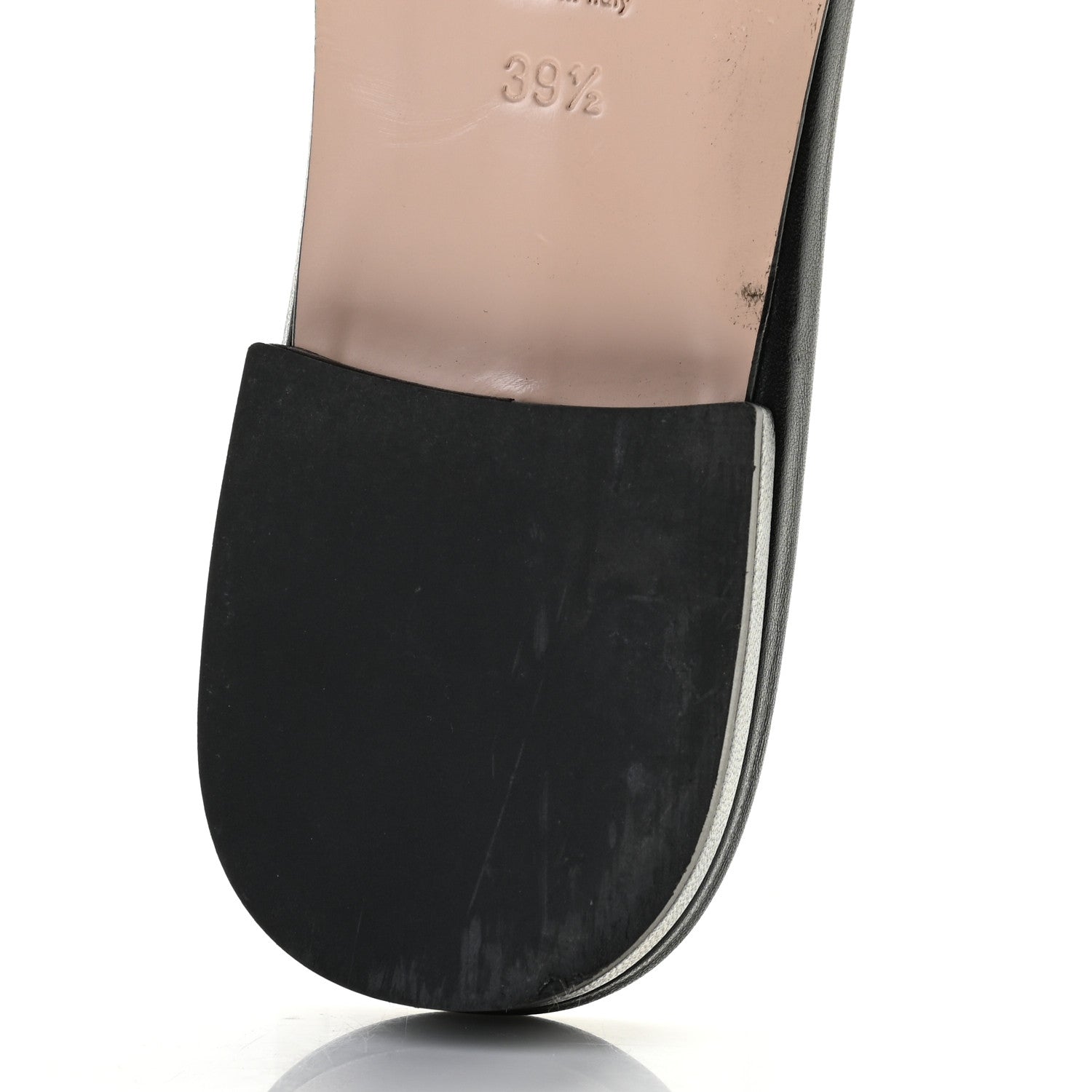 Gucci Nappa Matelasse GG Marmont Flat Slide Sandals 39.5 Black 11 of 13