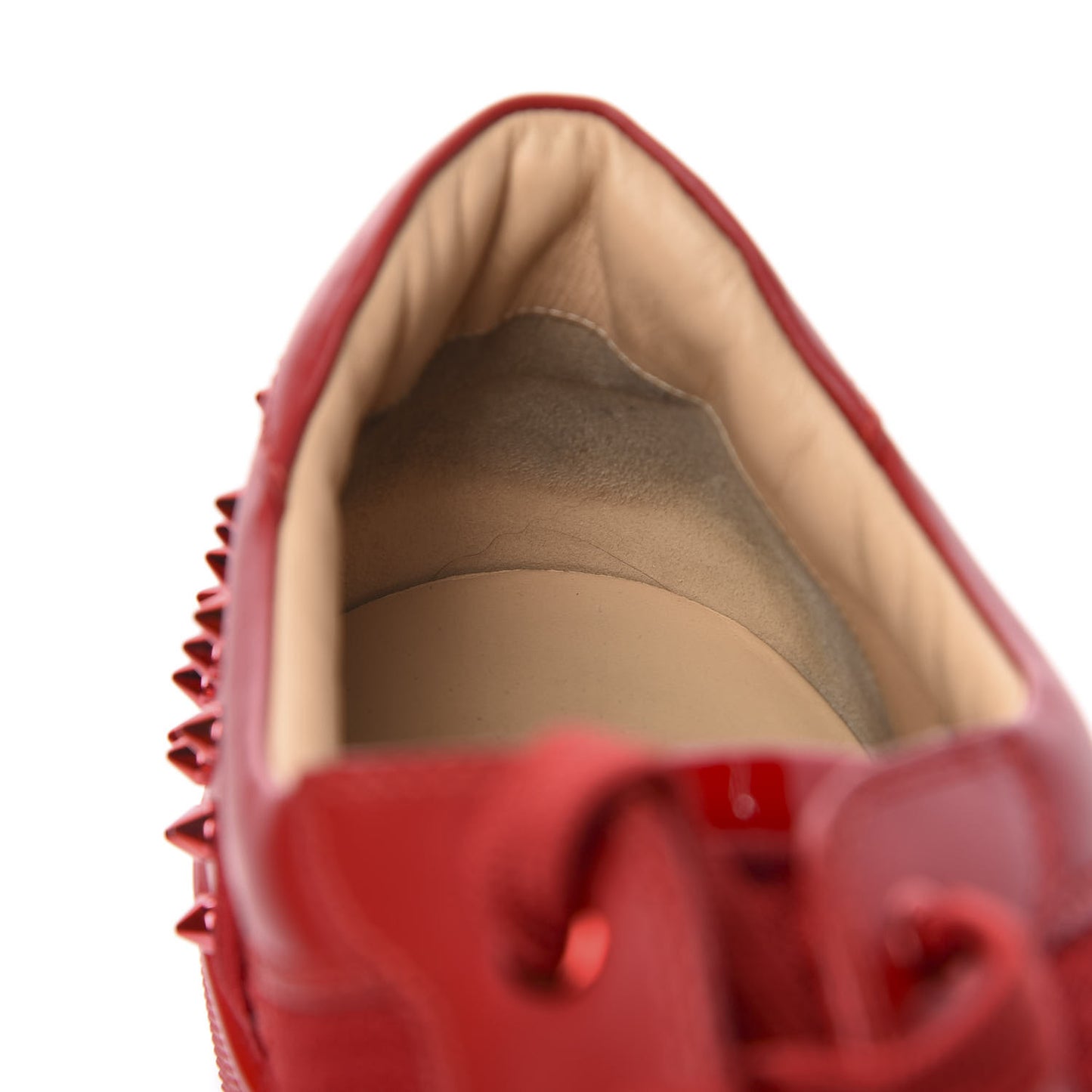 Calfskin Mesh Mens Seavaste 2 Flat Sneakers 48 Loubi Red