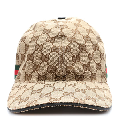 Gucci Monogram Web Baseball Hat XL Beige Cocoa 3 of 9