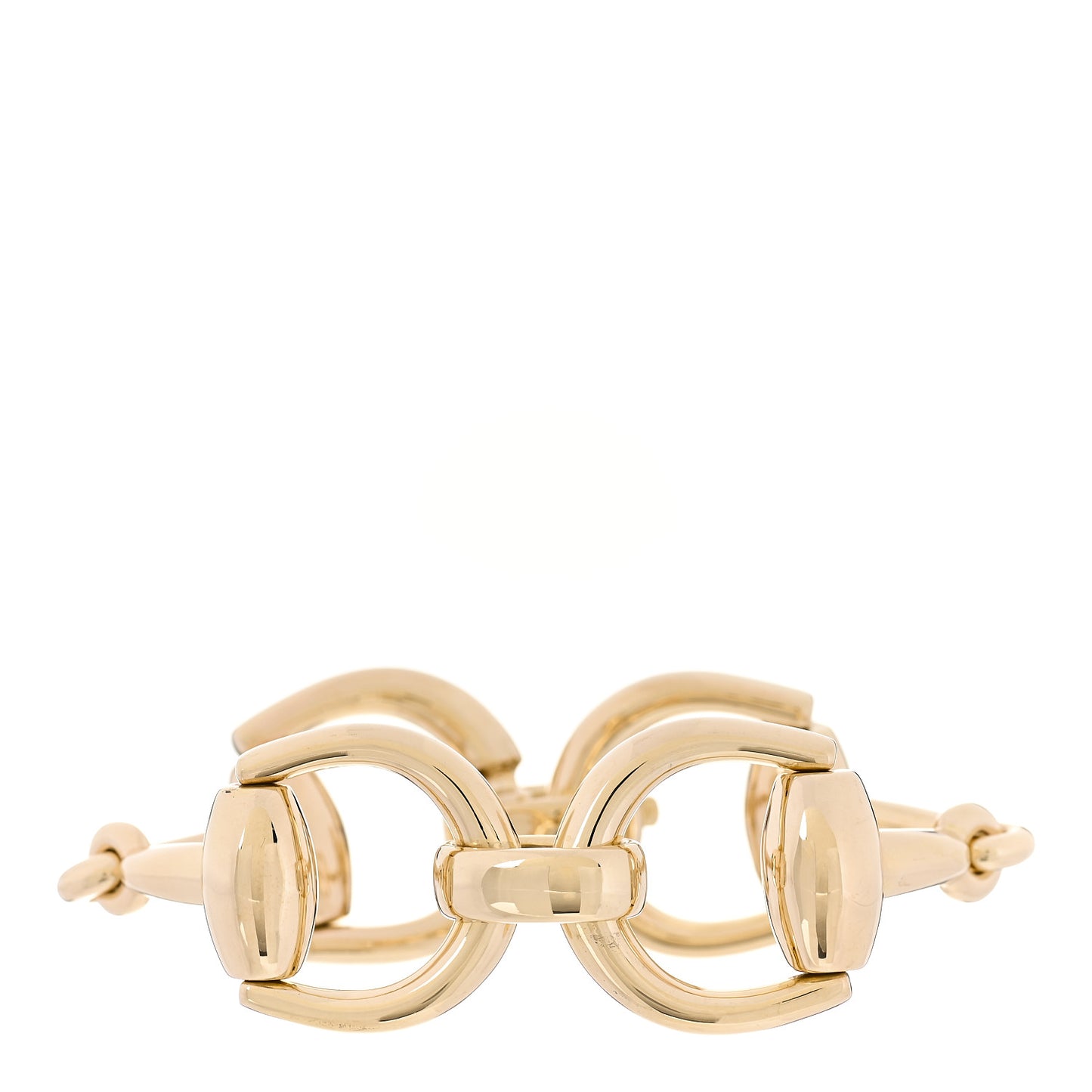 18K Yellow Gold Large Horsebit Bracelet