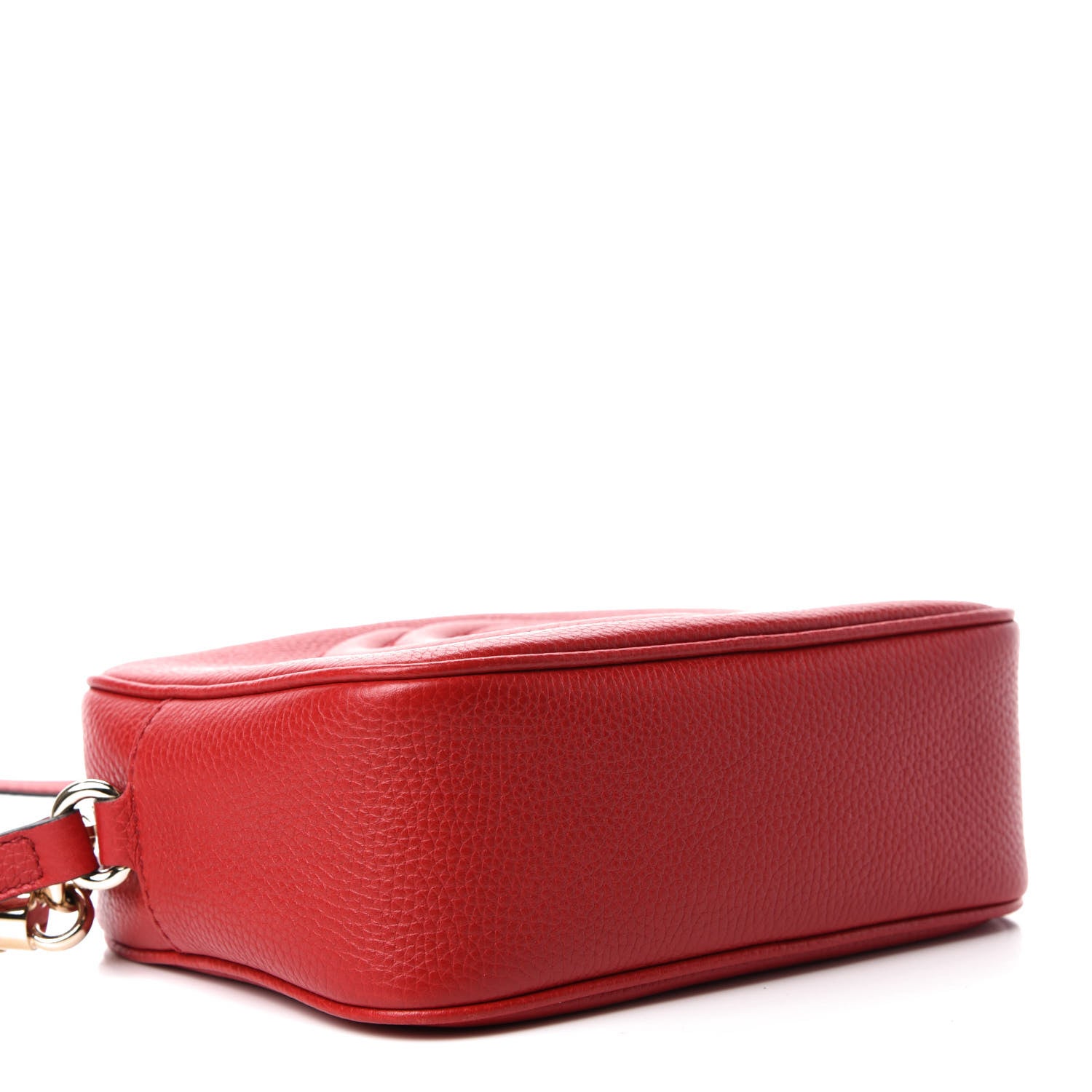 Gucci Pebbled Calfskin Small Soho Disco Bag Vibrant Red 4 of 10