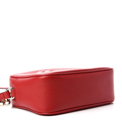 Gucci Pebbled Calfskin Small Soho Disco Bag Vibrant Red 4 of 10