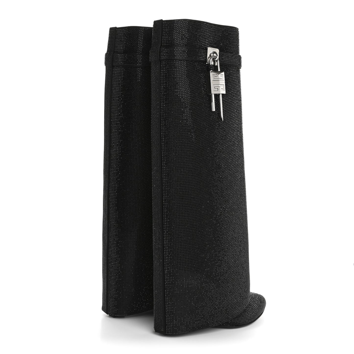 Crystal Shark Lock Pant Boots 38.5 Black