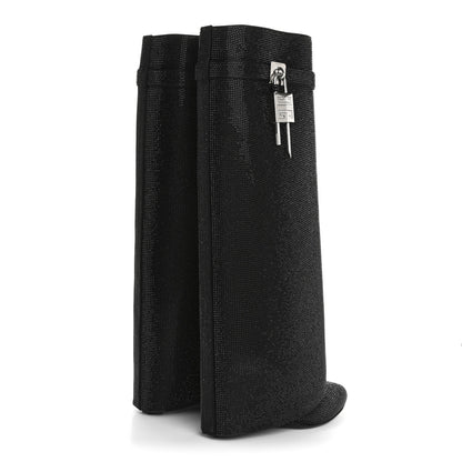 Givenchy Crystal Shark Lock Pant Boots 38.5 Black 4 of 9