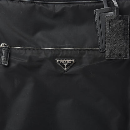 Prada Tessuto Nylon Saffiano Trolley Luggage Black 6 of 32
