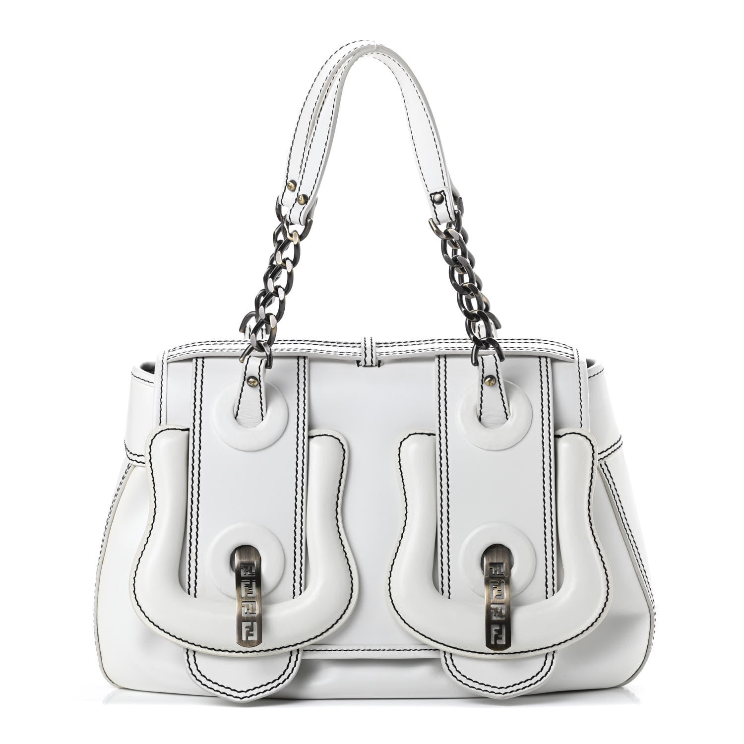 Fendi Cuoio B Bag White 1 of 17