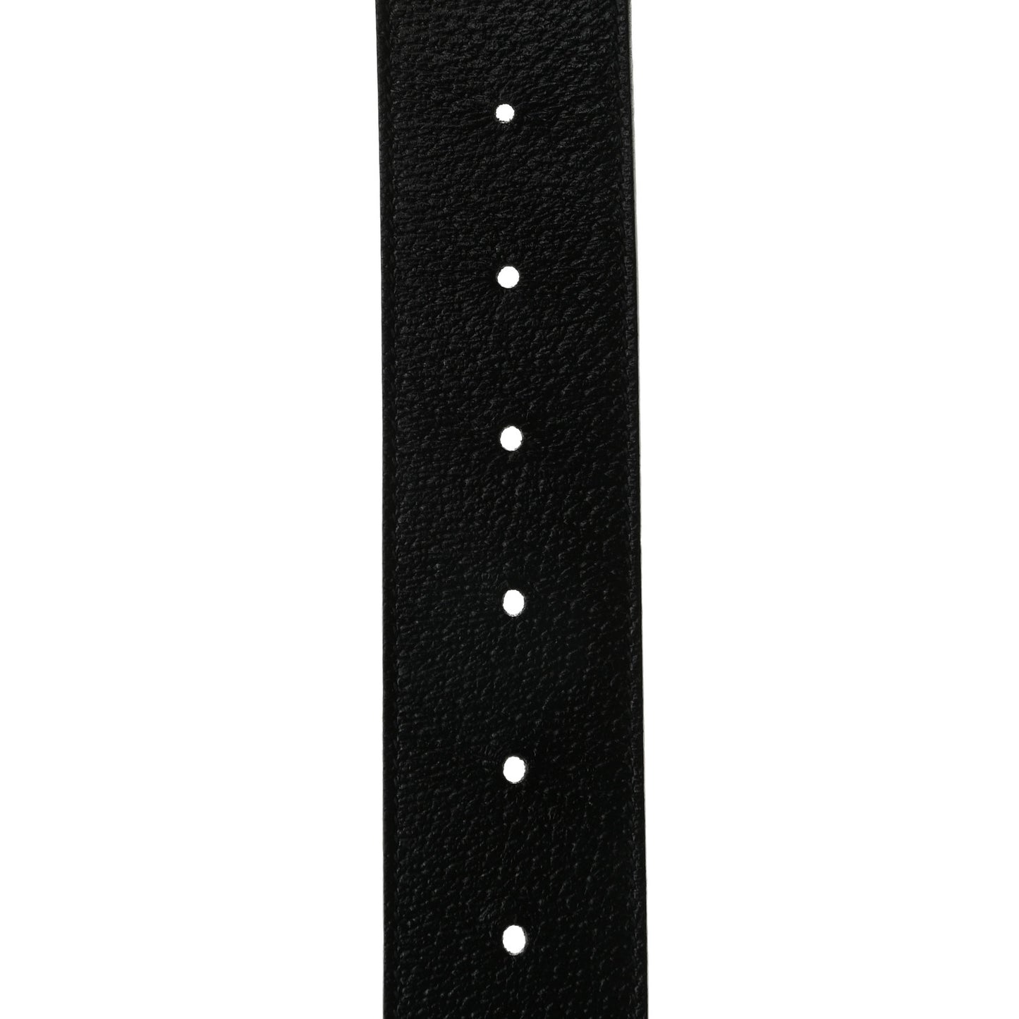 Textured Dollar Calfskin Nickel Double G 40mm Belt 85 34 Black