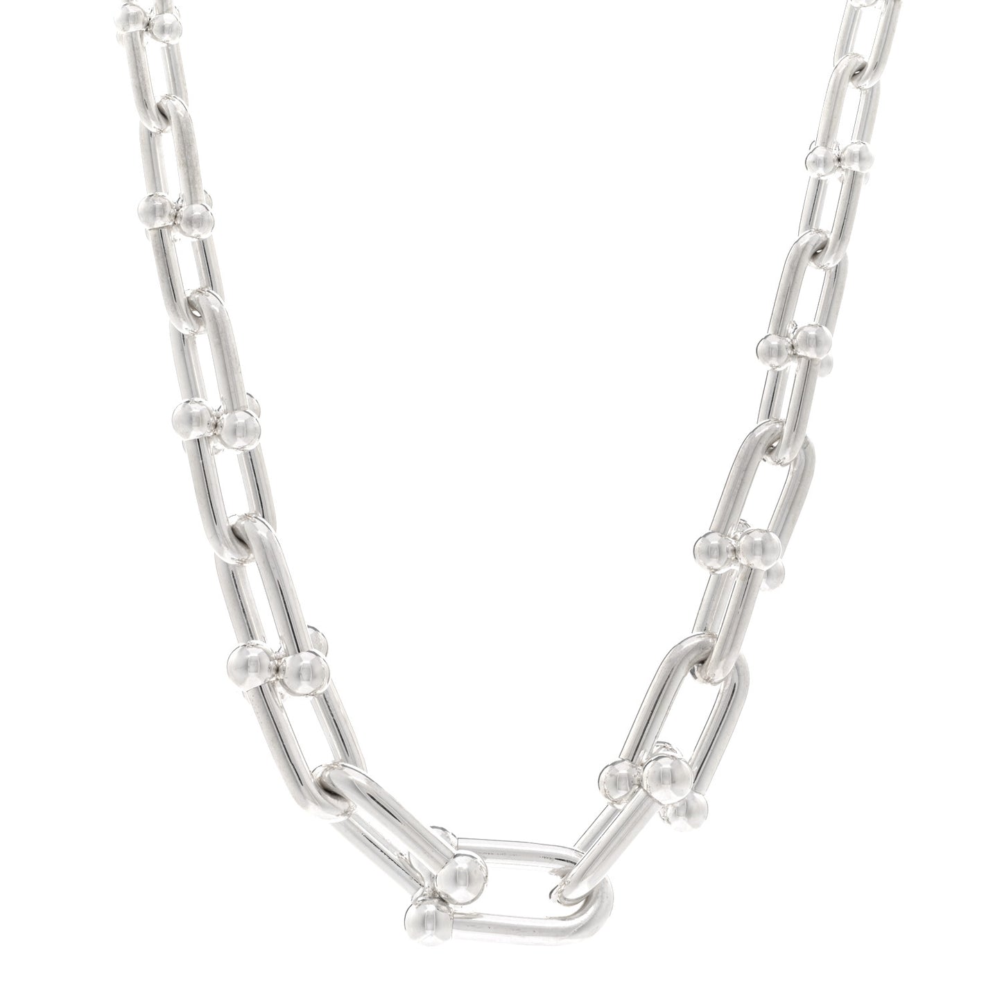 Sterling Silver HardWear Graduated Link Necklace