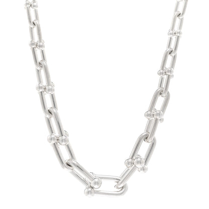 Tiffany Sterling Silver HardWear Graduated Link Necklace 1 of 4