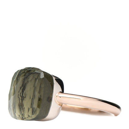 Pomellato 18K Rose Gold Prasiolite Classic Nudo Ring 54 6.75 2 of 7