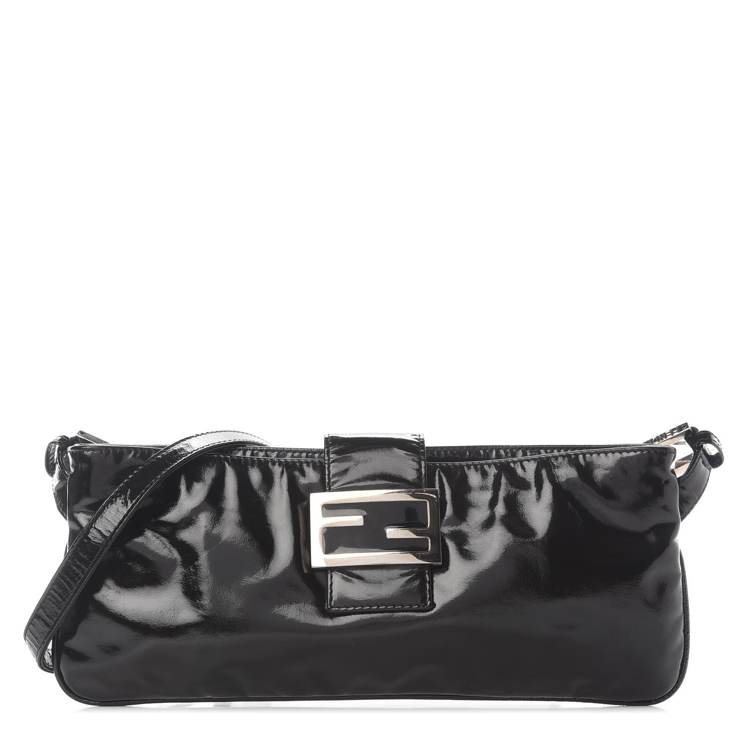 Fendi Patent Baguette Black 1 of 7