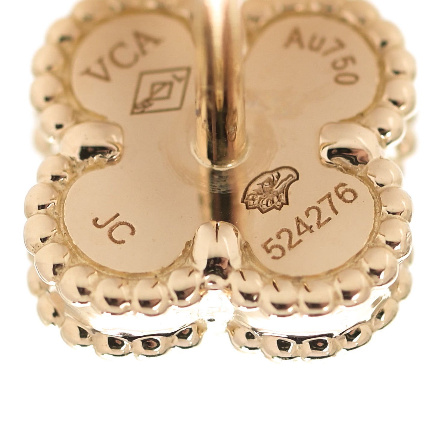 18K Yellow Gold Mother of Pearl Sweet Alhambra Earrings