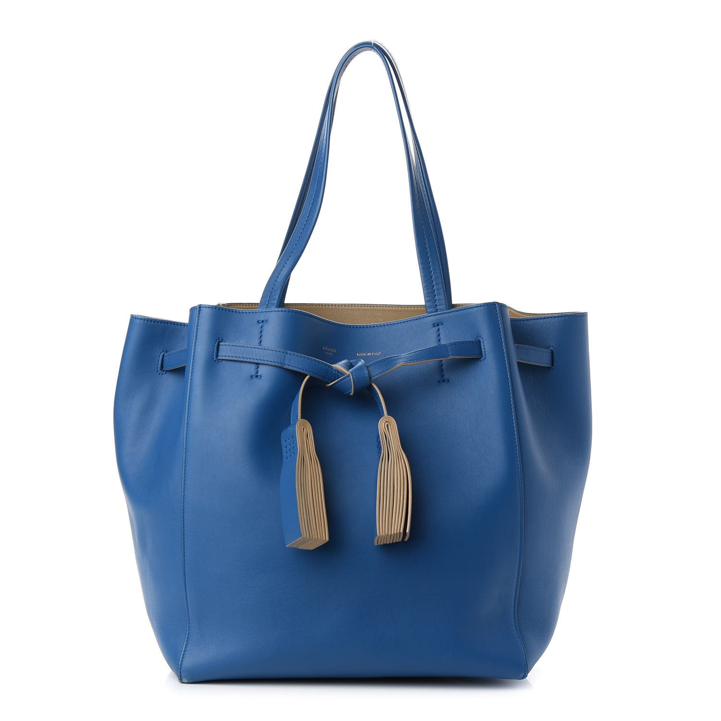 Soft Calfskin Small Belt Cabas Sea