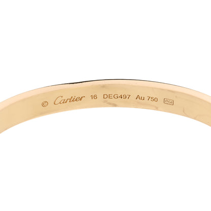 Cartier 18K Yellow Gold LOVE Bracelet 16 6 of 9