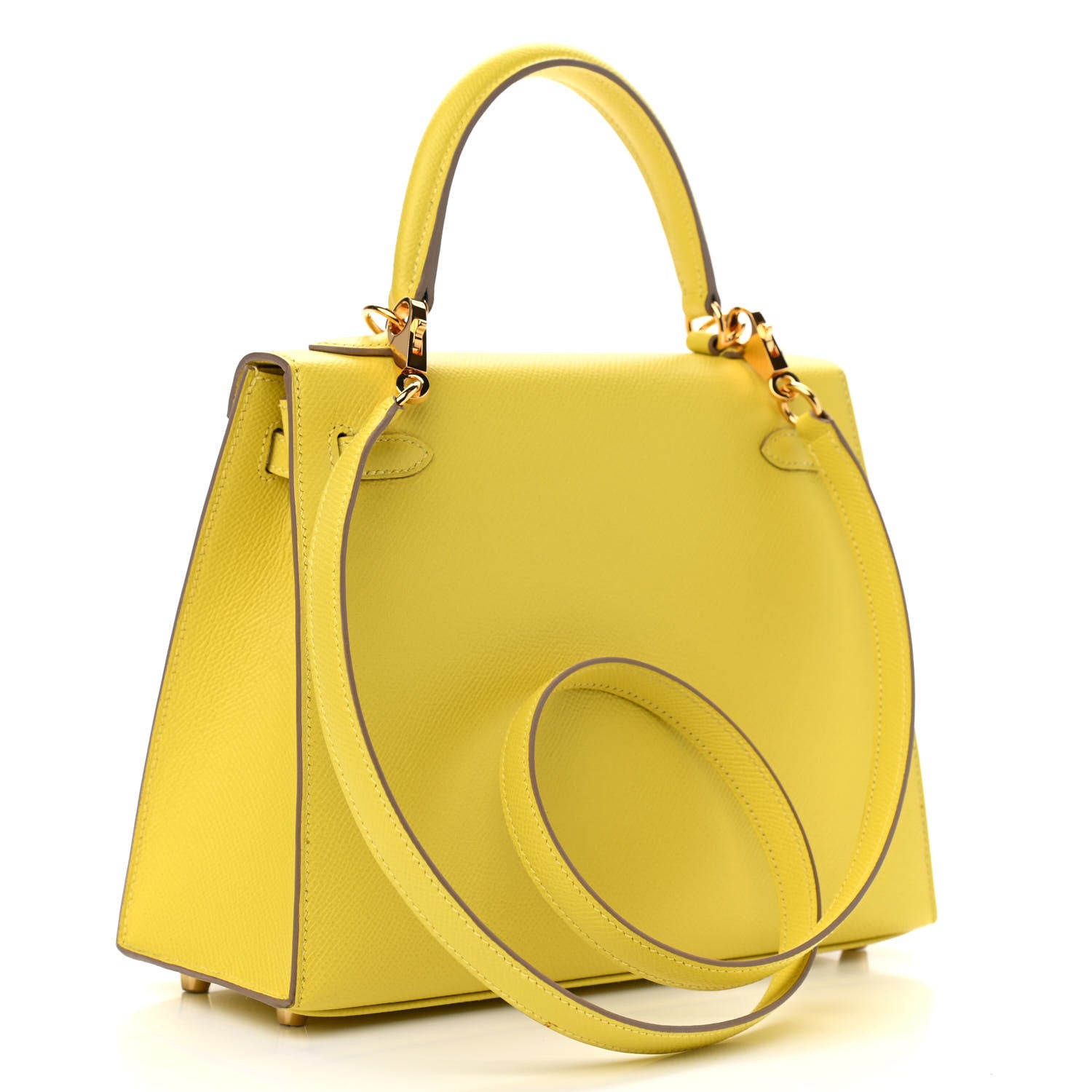 Hermes Epsom Kelly Sellier 25 Lime 3 of 11
