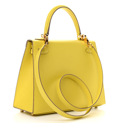 Hermes Epsom Kelly Sellier 25 Lime 3 of 11