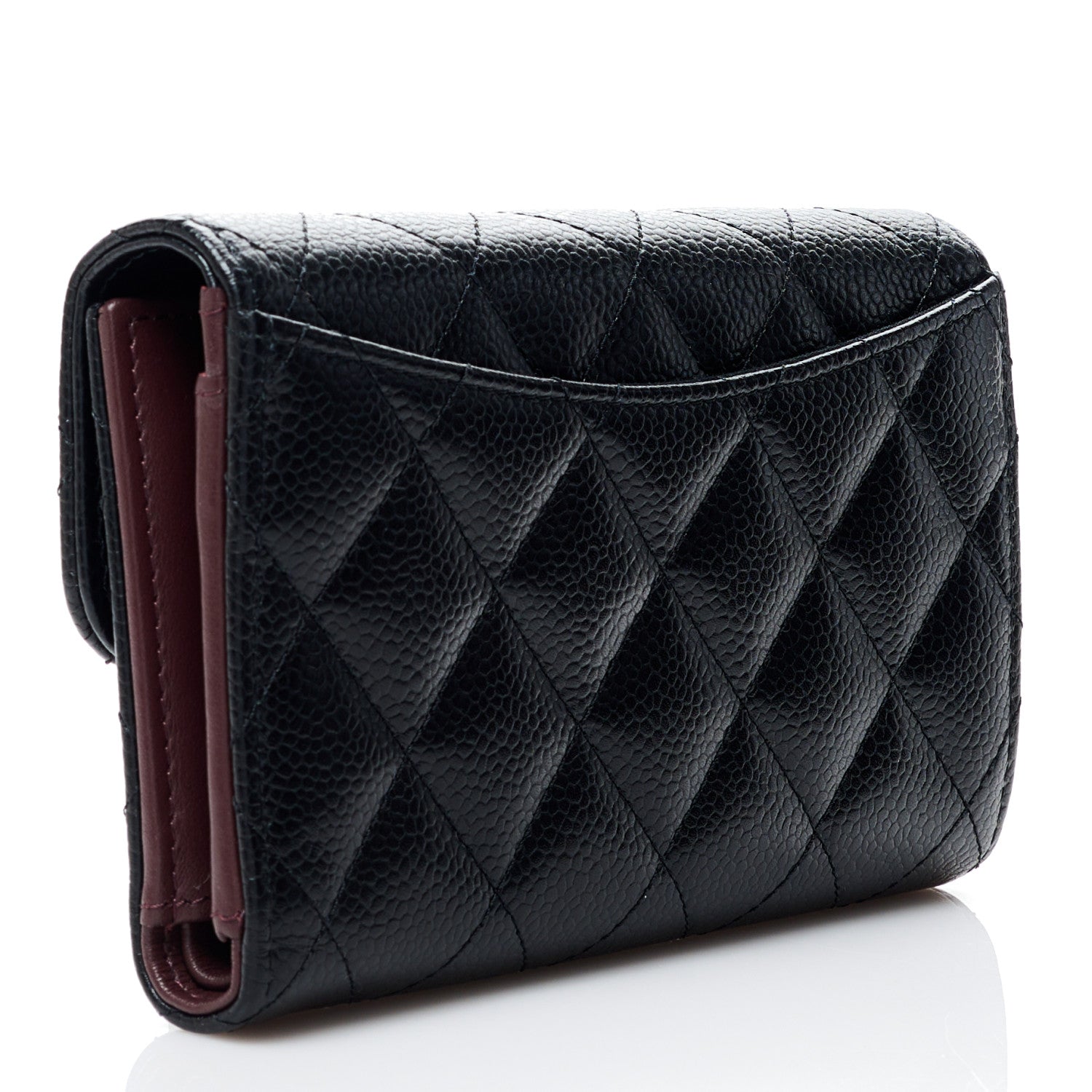 Chanel Caviar Quilted Medium Flap Wallet Black 2 of 10