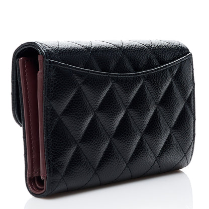 Chanel Caviar Quilted Medium Flap Wallet Black 2 of 10