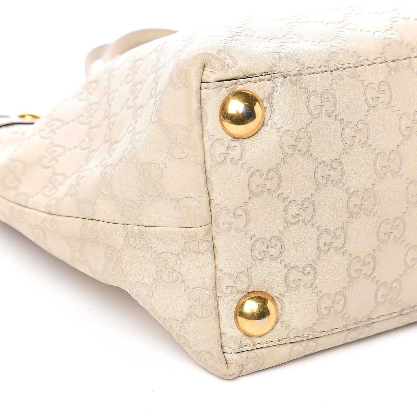 Guccissima Medium Babouska Shopping Tote Off White