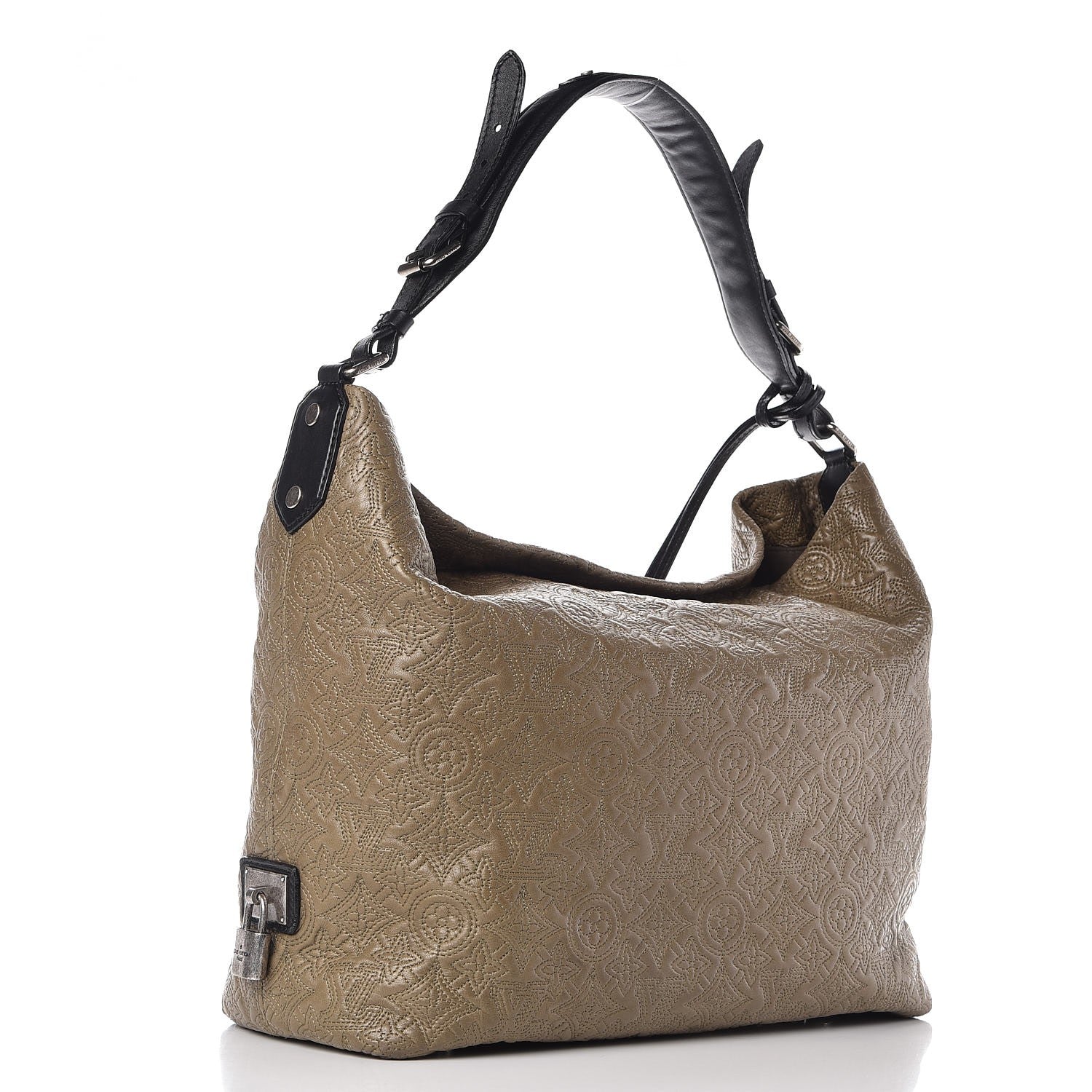 Louis Vuitton Monogram Lambskin Antheia Hobo PM Olive 3 of 9