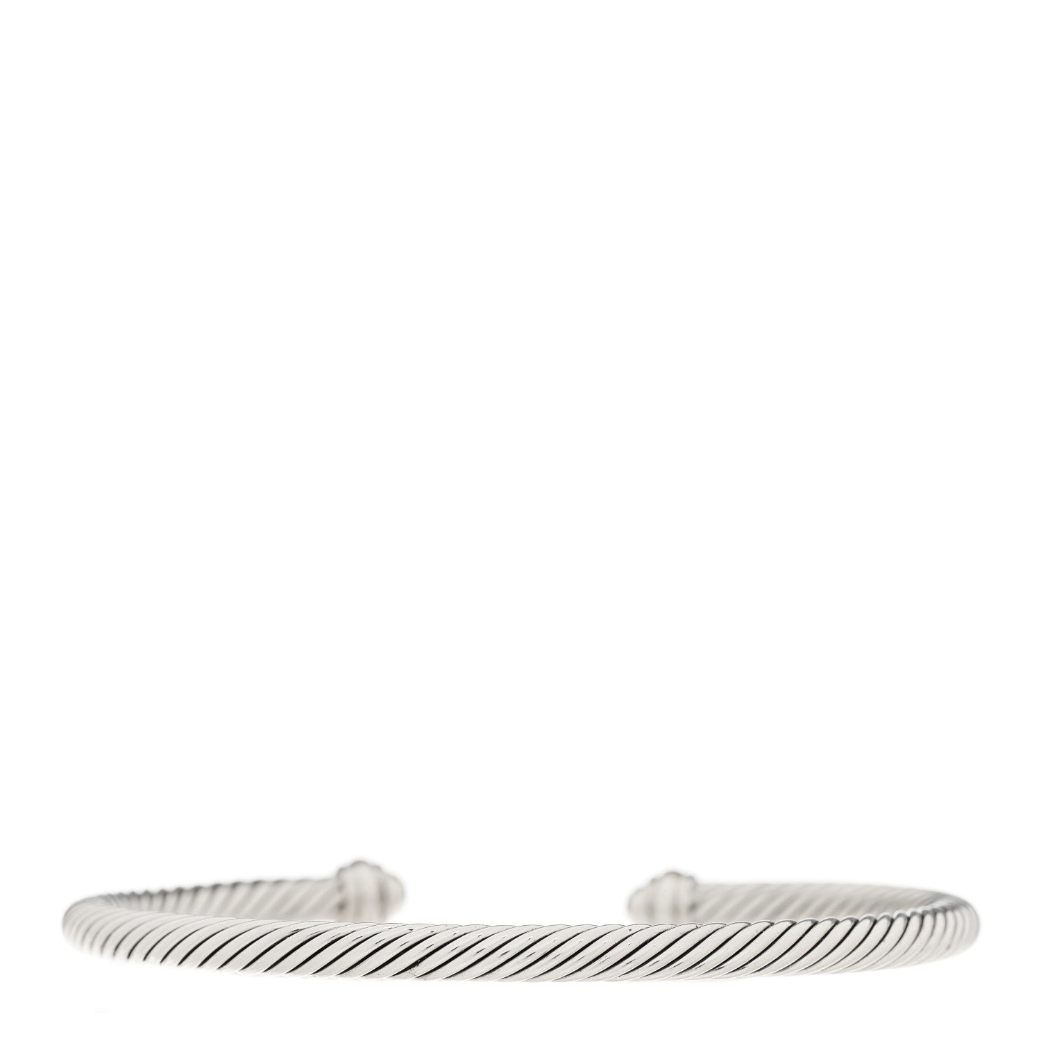 David Yurman Sterling Silver 18K Rose Gold 4mm Cable Classics Bracelet 2 of 4