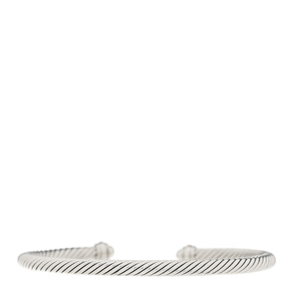 David Yurman Sterling Silver 18K Rose Gold 4mm Cable Classics Bracelet 2 of 4