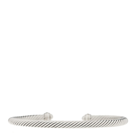 Sterling Silver 18K Rose Gold 4mm Cable Classics Bracelet