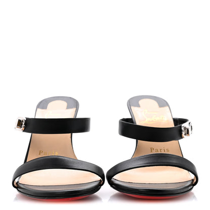 Christian Louboutin Kid Lock Me 85 Slide Sandals 36 Black 3 of 9