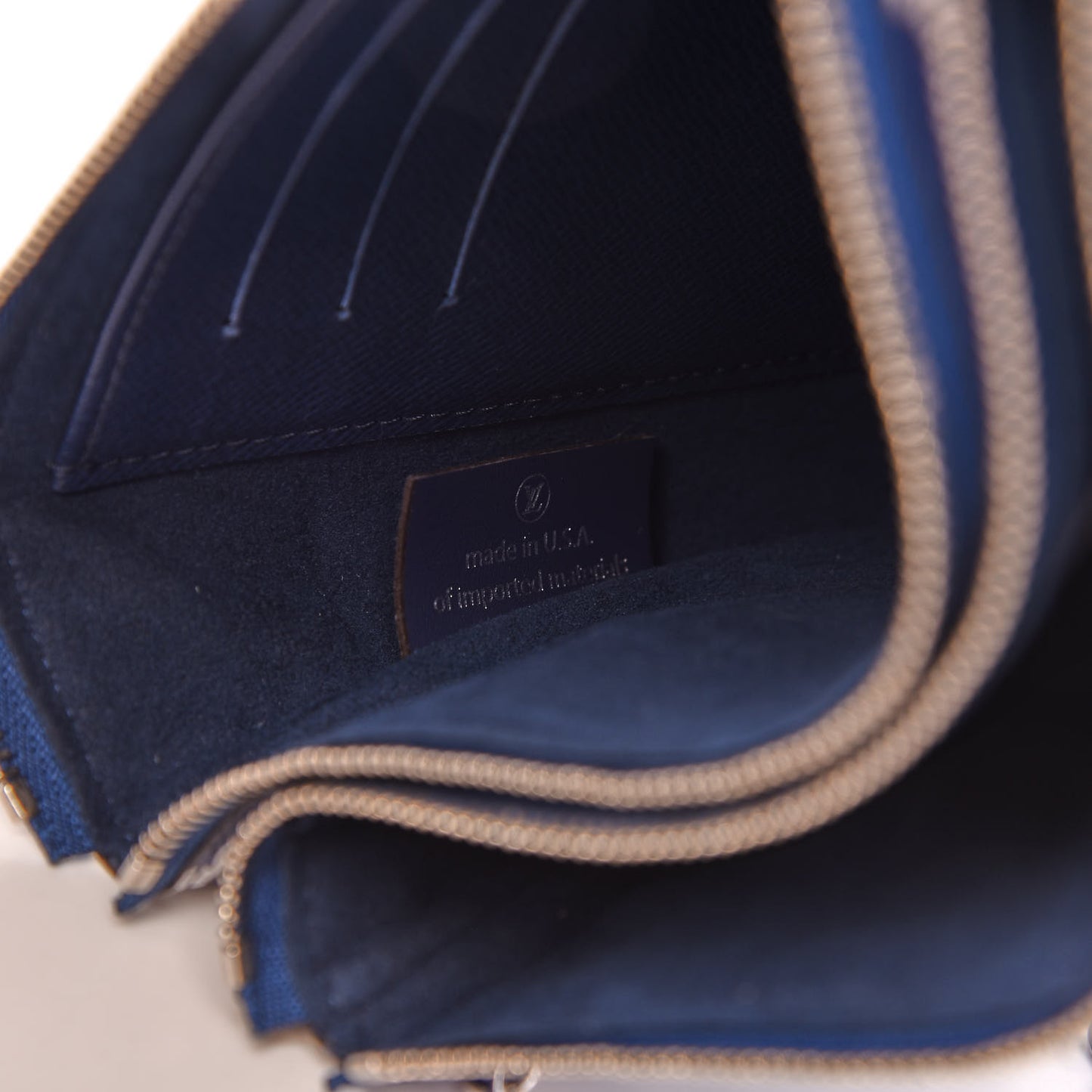 Monogram Giant Escale Double Zip Pochette Blue
