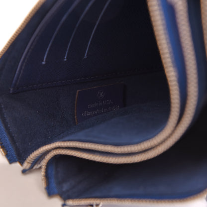 Louis Vuitton Monogram Giant Escale Double Zip Pochette Blue 9 of 10