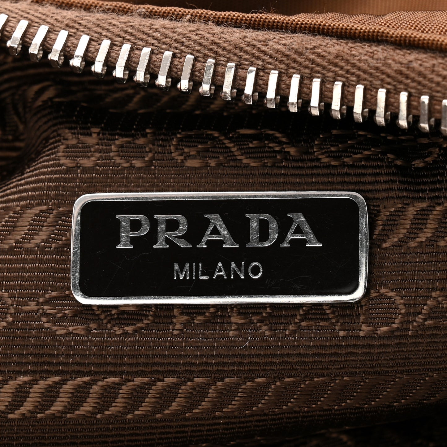 Tessuto Nylon Saffiano Re-Edition 2005 Shoulder Bag Cacao