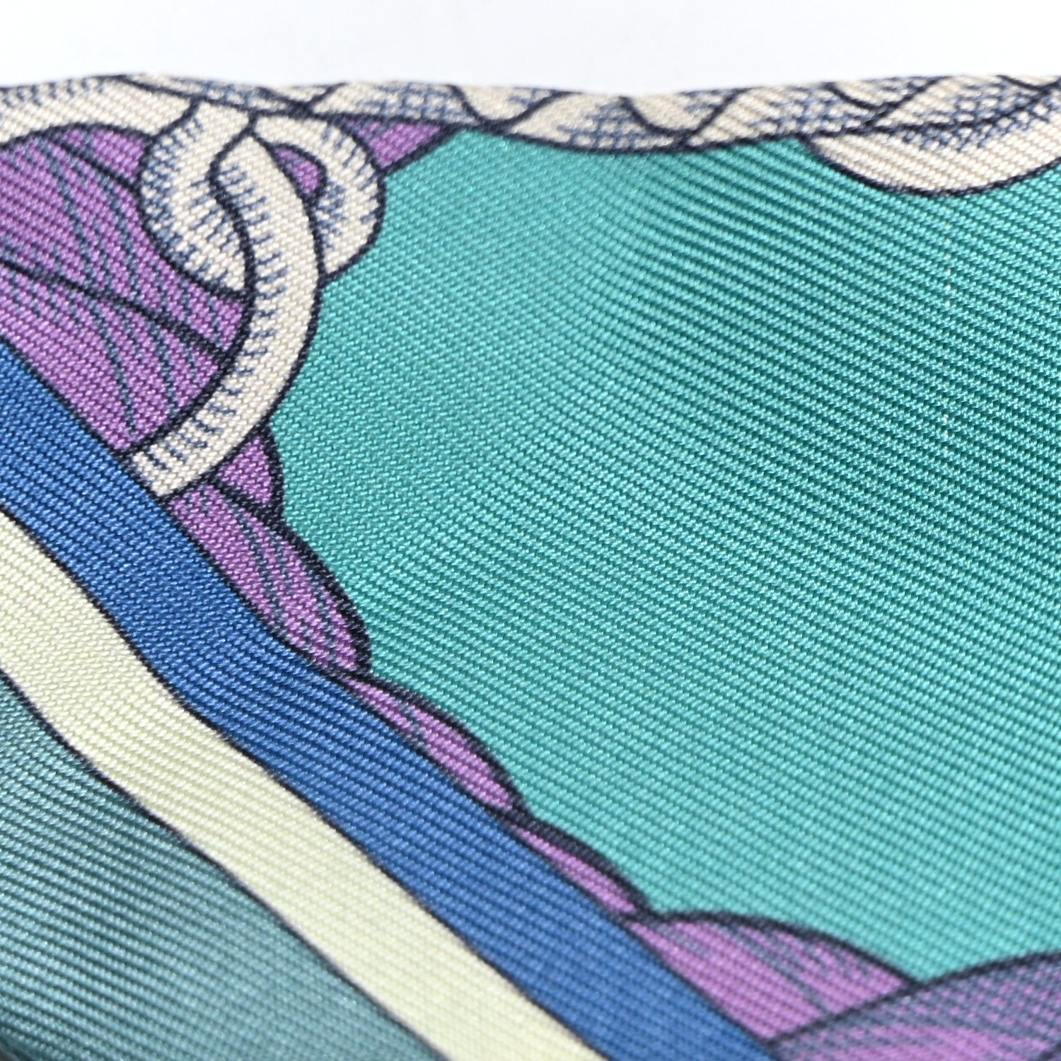 Hermes Silk Cavalleria d'etriers Twilly Celadon Bleu Vieux Rose 5 of 13