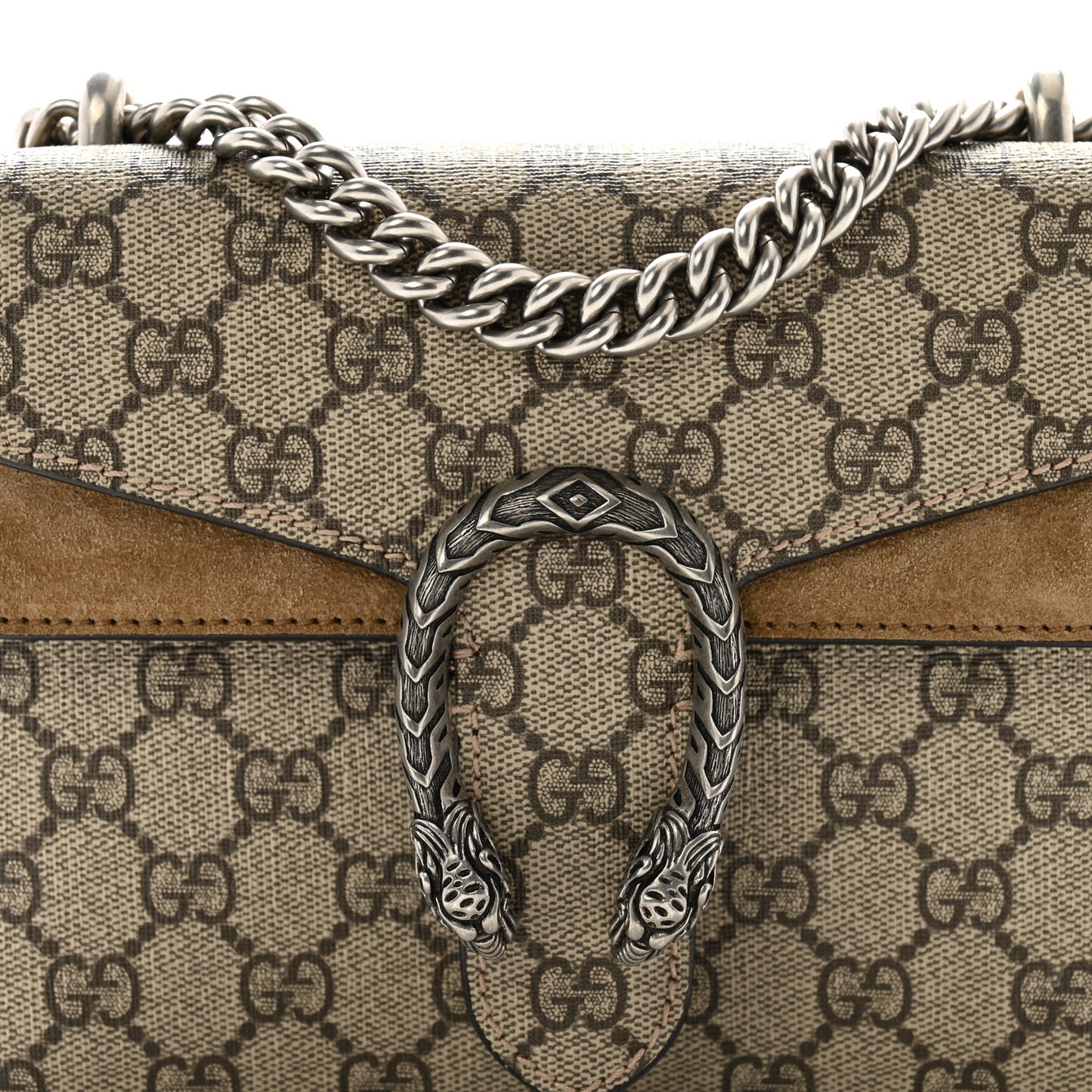 GG Supreme Monogram Mini Dionysus Shoulder Bag Taupe