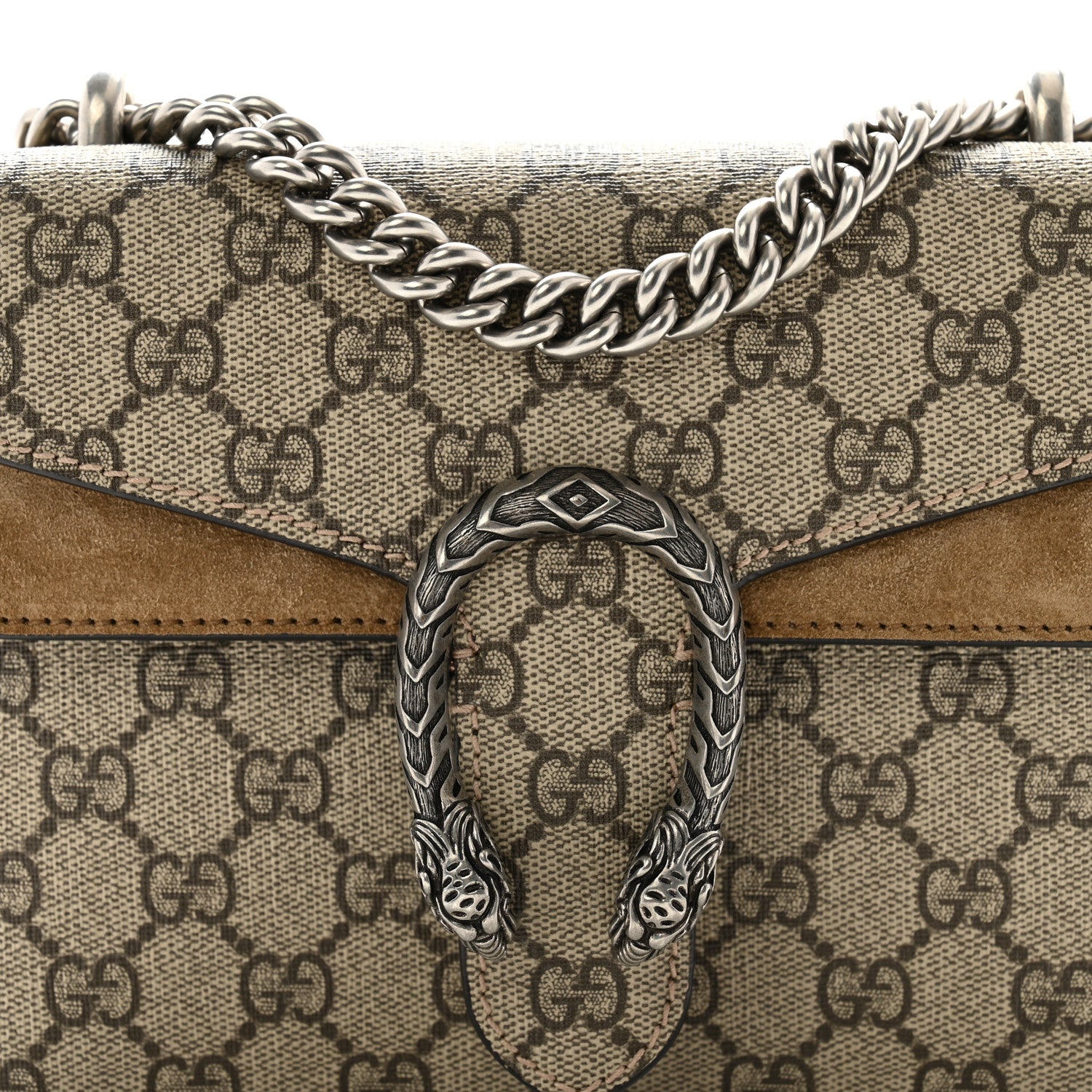 Gucci GG Supreme Monogram Mini Dionysus Shoulder Bag Taupe 8 of 14