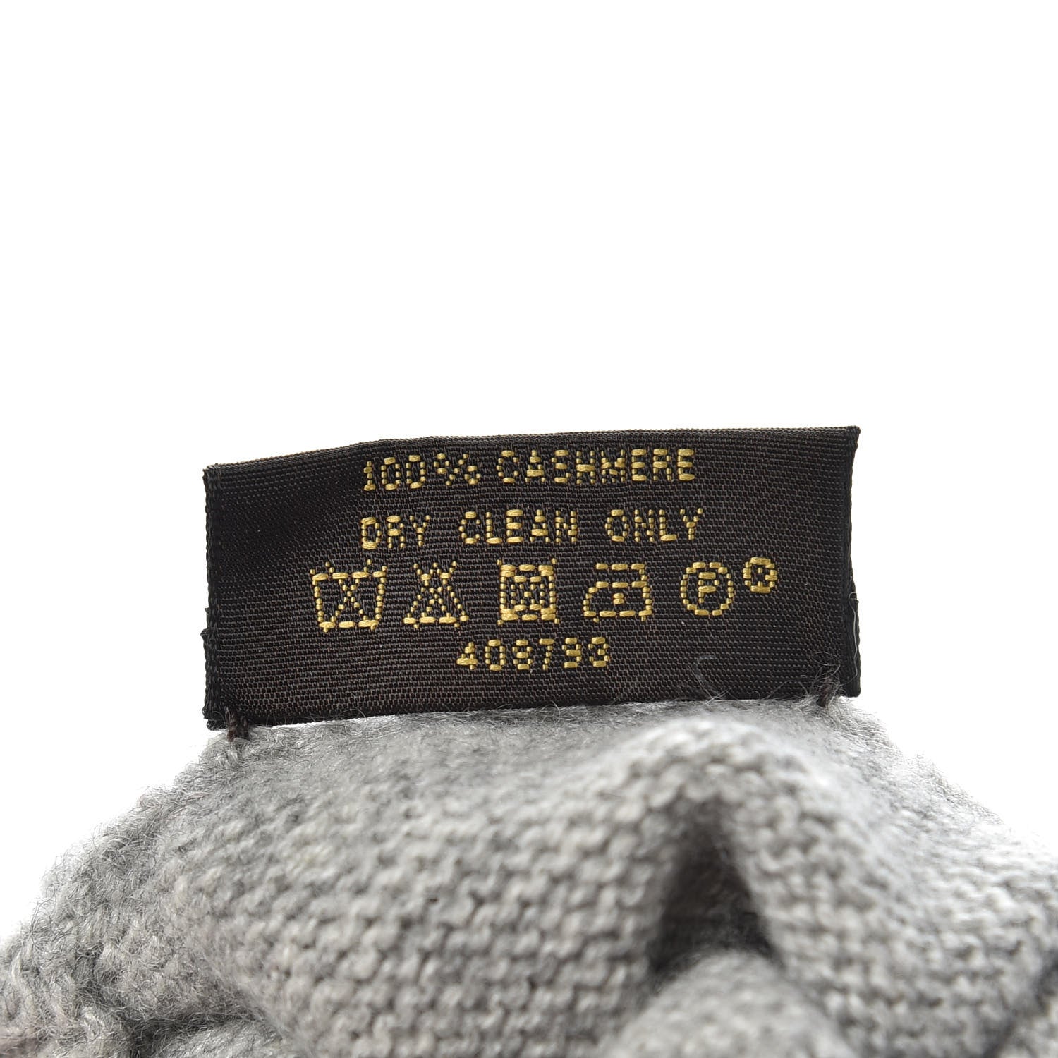 Louis Vuitton Cashmere Damier Helsinki Gloves Light Grey 3 of 4